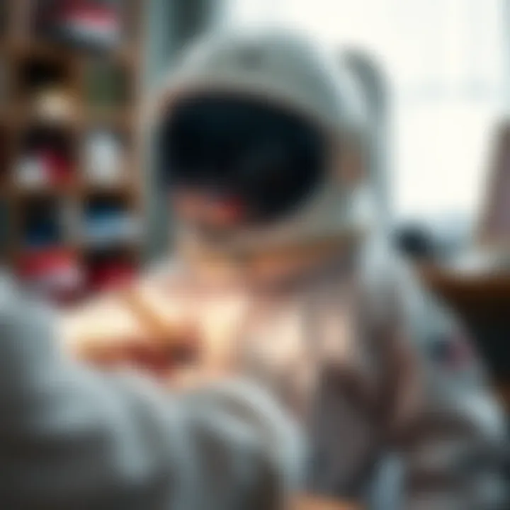 Sewing techniques for astronaut costume assembly