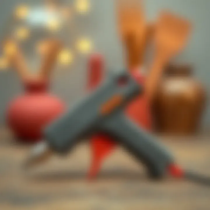 Silikon tabancası detay görüntüsü