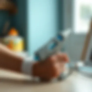 Silikon tabancası ile onarım