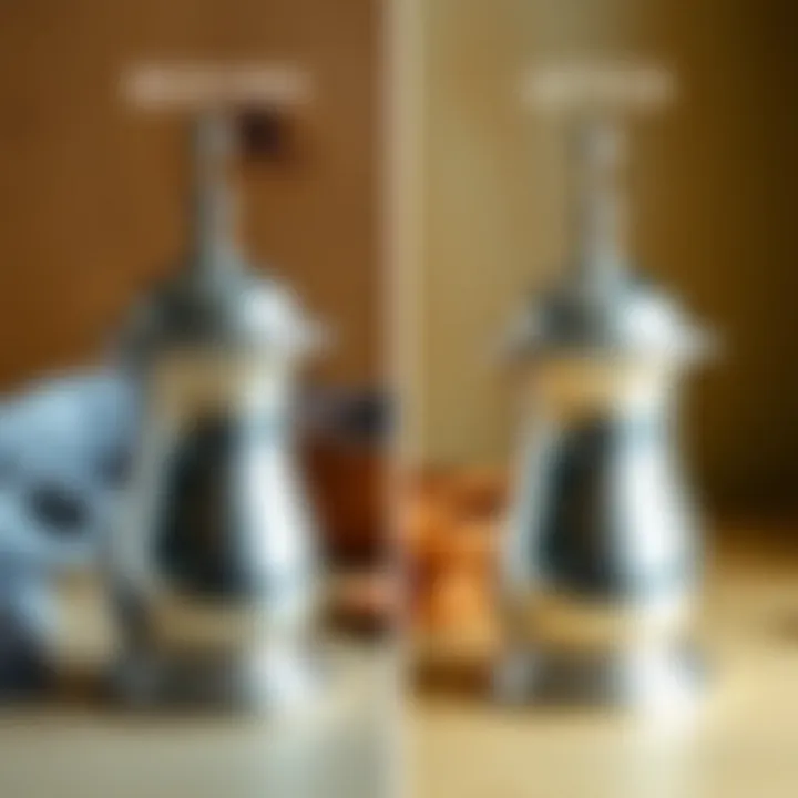 Before and after comparison of silver items