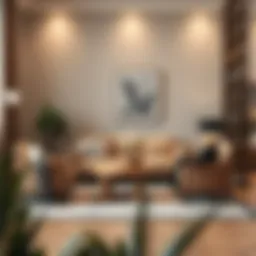 Elegant small living room seating arrangement