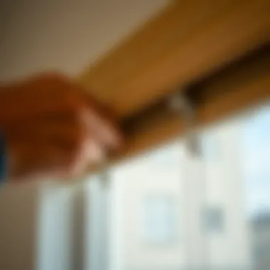 Properly mounting the blind brackets