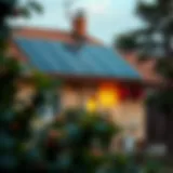 Residential solar panel installation showcasing energy harnessing