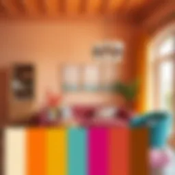 Vibrant suntalam color palette for interior decor