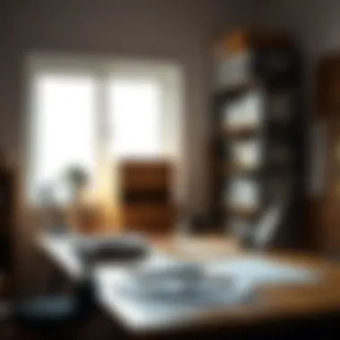 A well-organized workspace for suntalam painting activities