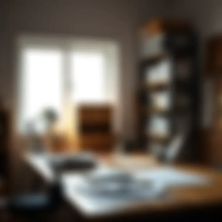 A well-organized workspace for suntalam painting activities