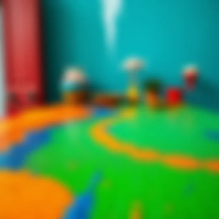 A beautifully painted suntalam surface showcasing vibrant colors