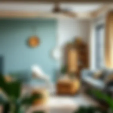 Eco-friendly water-resistant paint displayed in a sustainable living space