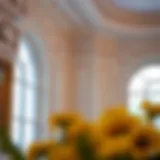 Elegant crown molding showcasing intricate designs