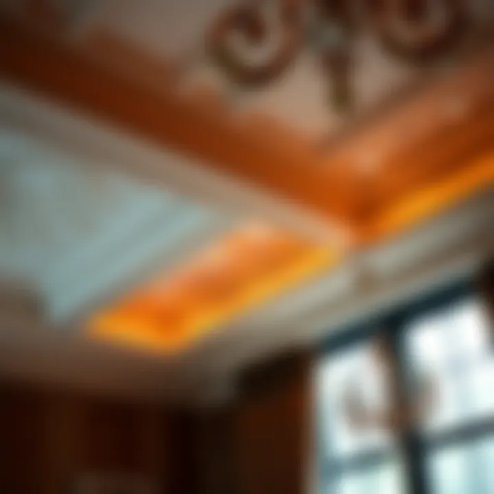 Historical evolution of ceiling moldings