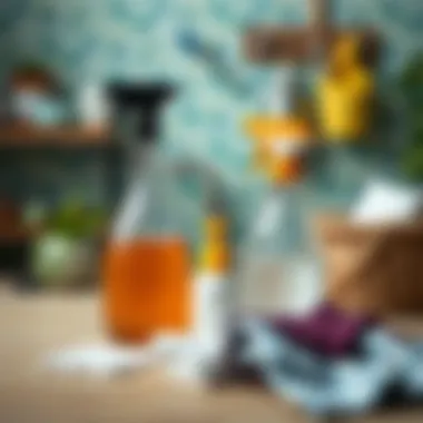 Common household items for shirt cleaning