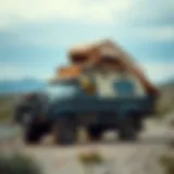 Innovative tent design on a vehicle