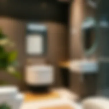 A well-designed bathroom featuring a sleek termosifon installation.