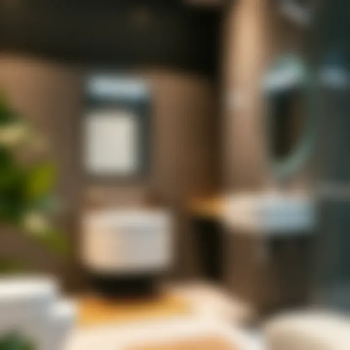 A well-designed bathroom featuring a sleek termosifon installation.