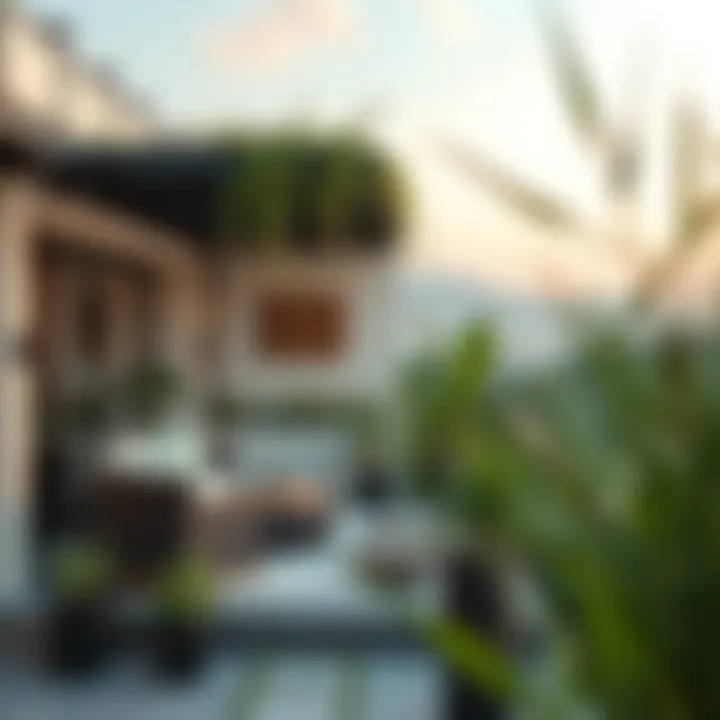 Natural integration in terrace design