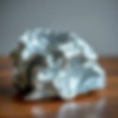 Aluminum foil crumpled in preparation