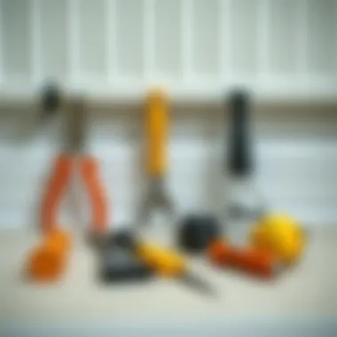 Essential Tools for Radiator Maintenance Tools required for radiator cleaning laid out neatly