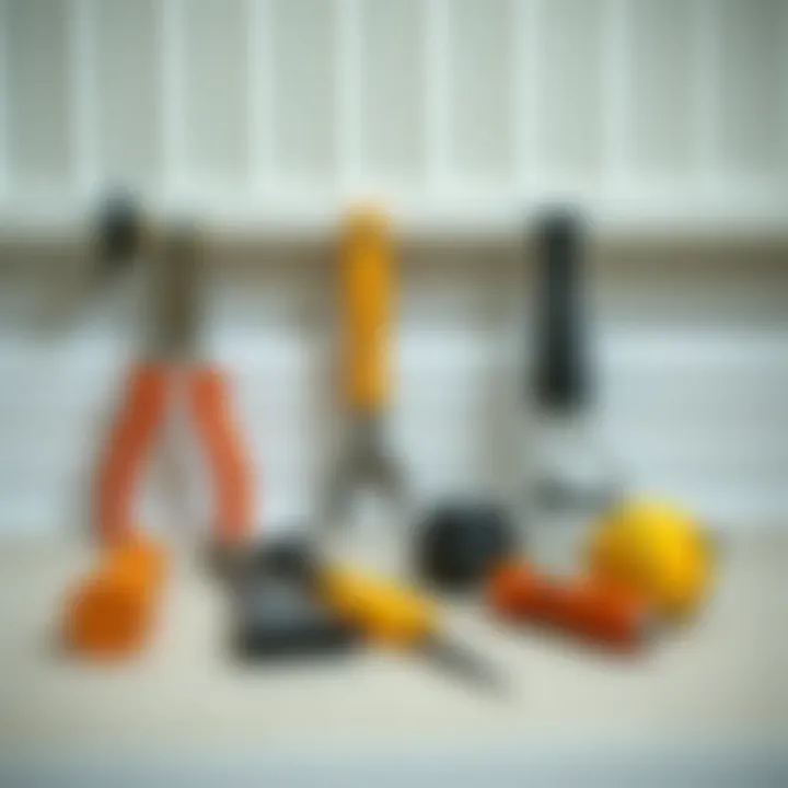 Essential Tools for Radiator Maintenance Tools required for radiator cleaning laid out neatly