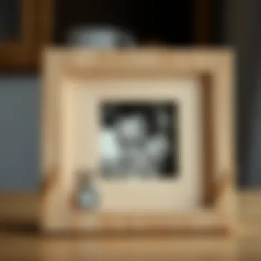 Completed Frame Showcasing a Memory Finished toothpick frame displaying a photo