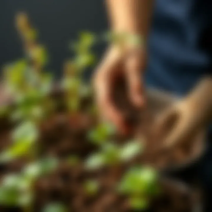 Nurturing Soil for Flourishing Plants Healthy soil supporting plant growth