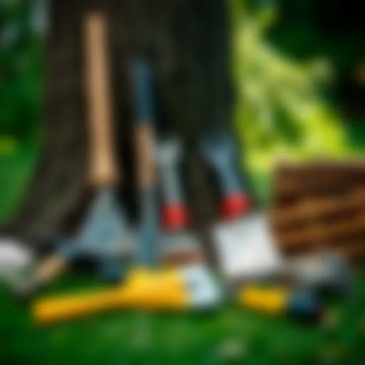 Tools and equipment used for planting trees