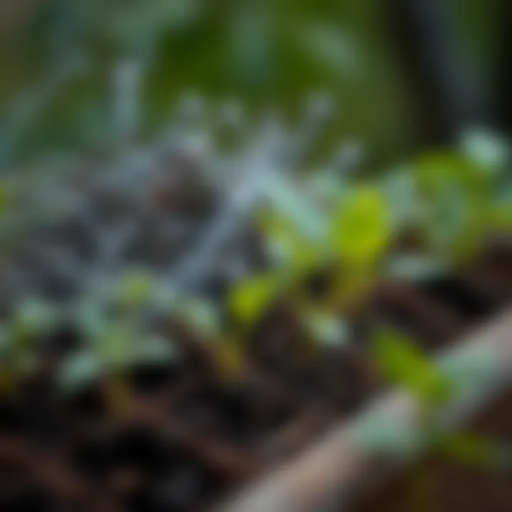 Eco-friendly gardening with incense ash