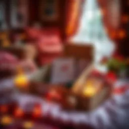 A beautifully arranged surprise package for a long-distance relationship