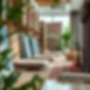 Various types of rugs displayed for selection