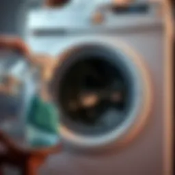 Illustration of a washing machine cleaning solution