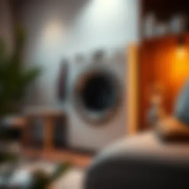 Installation space for a washing machine in a modern home