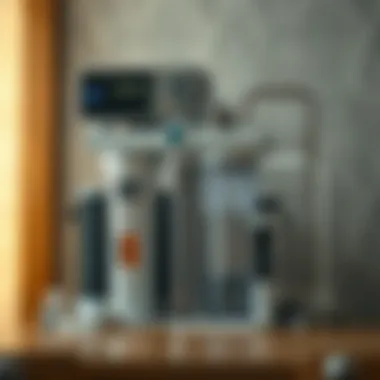 An advanced water filtration system showcasing its components
