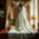 Traditional bridal trousseau displayed elegantly