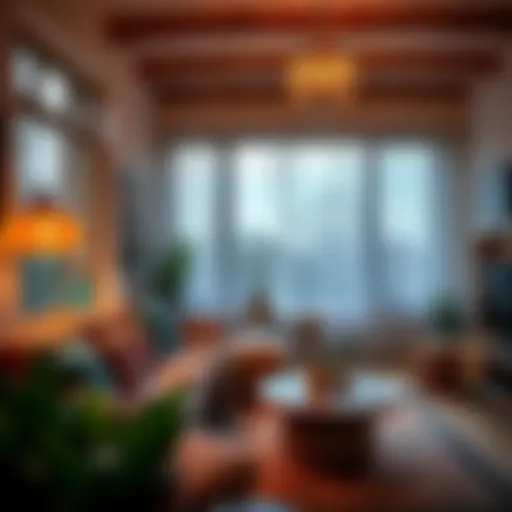 A cozy living room with fresh air and no unpleasant odors