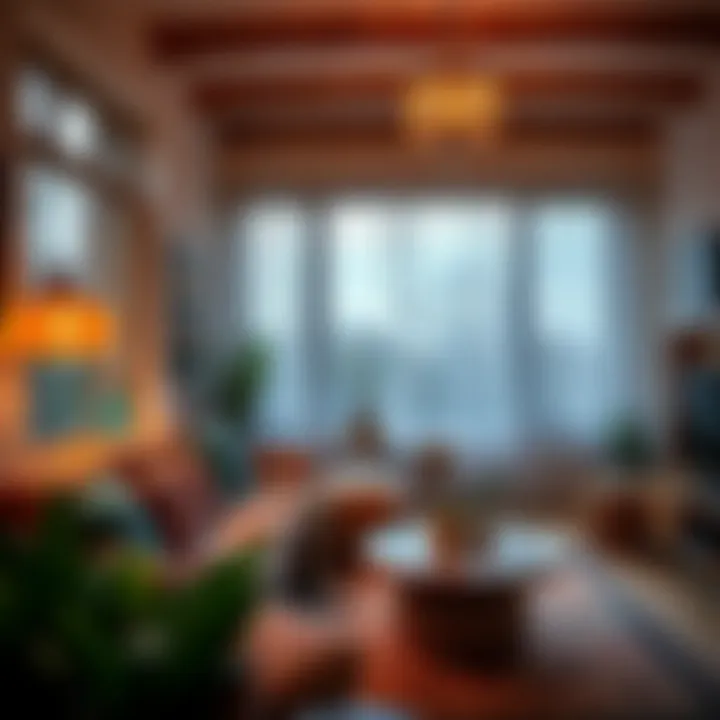 A cozy living room with fresh air and no unpleasant odors