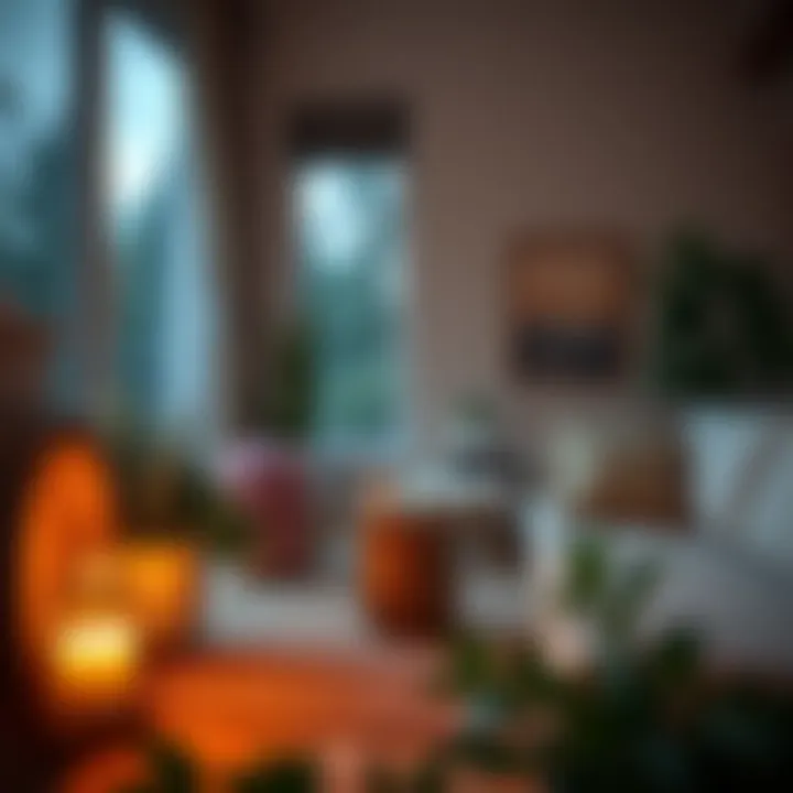 A serene home environment free from smoke odor