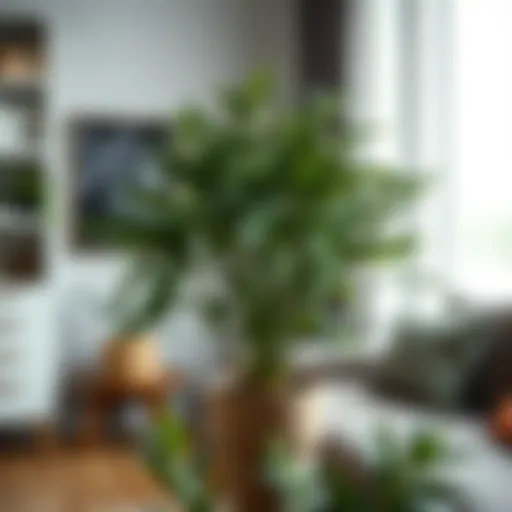 Yukka plant in a stylish interior setting